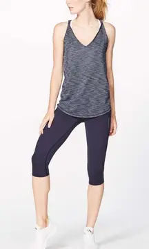 - Do The Twist Tank Heathered Deep Navy Athletic Training Running Gym