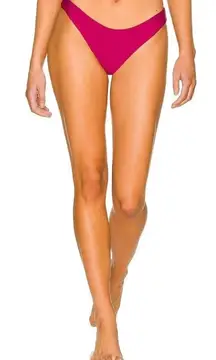 PQ Basic Ruched Teeny Bikini Bottom Zen Womens Size Small