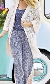 Matilda Jane ‘Let’s go Together Open Road’ wide Leg Pull On Jumpsuit‎ Size Med.