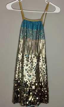 Curtain Call Costumes 20s Sequin Flapper Costume Dress.