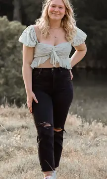 cropped blouse