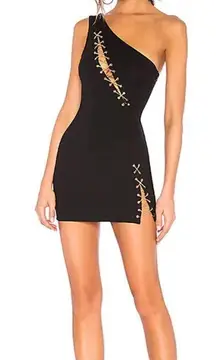 H:ours Black Delay Mini Dress