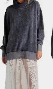 We The Free Women's‎ Timmy Turtleneck Sweater Gray Sz XS