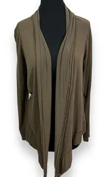 Lululemon Draped Open Front Cardigan Wrap in‎ Olive Brown Womens