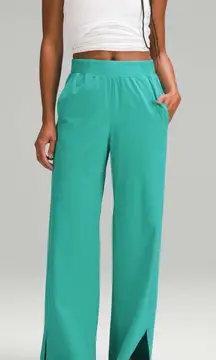 Lululemon Stretch Woven Wide-Leg High-Rise Pant Kelly Green XL Swift Lounge $148