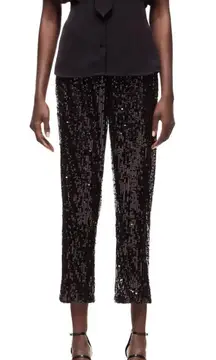 NWT  Bloggers Fav Sequined Black Trousers