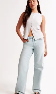 Abercrombie Jeans Low Rise Baggy Light Curve Love 00