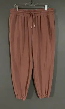 H&M Pink High Waisted Pull On Joggers Size XL