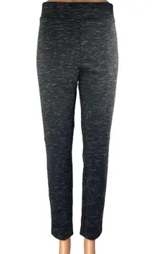 NEW Kenneth Cole Women's Black Charcoal High Waisted Pull On Leggings Pants Sz L