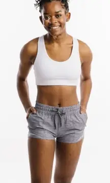 ZYIA Gray Camo Mesh Hidden Zipper Shorts Size Small