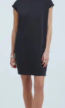 Madewell Oversized Boyfriend T-Shirt Dress Womens Medium Brown Cap Sleeve Cotton