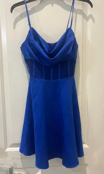 blue dress from dillards