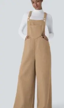 Halara pockets casual teddy overalls size xs bnwt