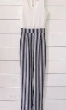 Ci Sono Cavalini Woven Striped Jumpsuit