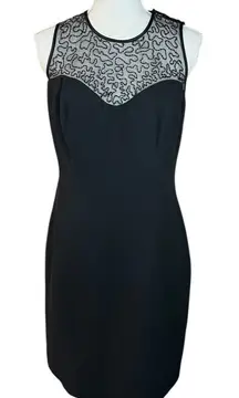 Jones New York Black beaded Sleeveless Sweetheart Sheath Dress NEW cocktail