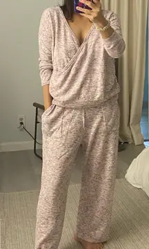 FREE PEOPLE BEACH Purple and Pink Sweater Set Small Petite