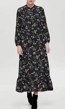 NWT ONLY Rachel Floral Long Sleeve Maxi Dress 8