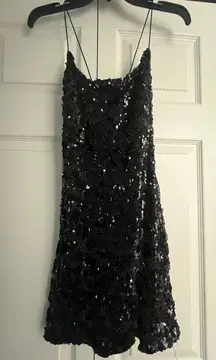 Black Sequins Mini dress/Homecoming Dress Amazon 