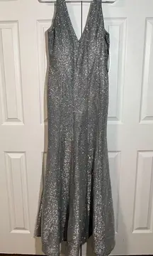 Sequin hearts are metallic gown dress size 7