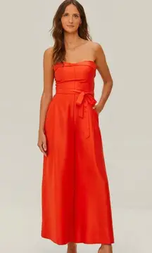 NWOT Farm Rio Wide-Leg Jumpsuit With shoulder strap Removable Shoulder Strap S