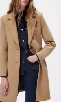 Zara Basic Camel Coat