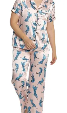 Tart Collections Tiger Printed Satin Pajamas