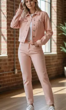 NWT Levi’s Premium High Loose Taper Fit Jeans  In Peach Color 32X29