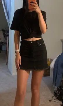 Outfitters Black Denim Skirt