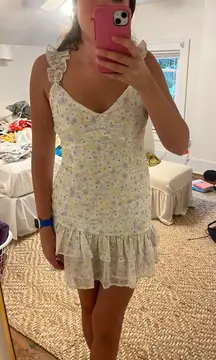 Elodie Dress Mini Floral Shirred