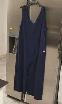 💕LUNYA💕 Cool Romper ~ Navy Blue Large L NWOT