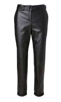 Akris Punto Fallon Lambskin Wool Pant Black  US Size‎ 6  UK Size 10