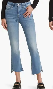 Frame Womens Light Wash Le Crop Mini Mid Rise Bootcut Jeans Size 26