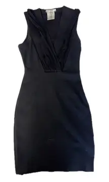 Givenchy Paris Black Draped Sleeveless Dress – Size 38 (US 4-6)