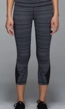 Lululemon  Run: Inspire Crop II Mesh in Cyber Stripe 2