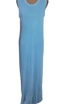 The Great. the Sleeveless knotted tee maxi dress in turquoise size 0 (or US XS)