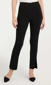 Cinq A Sept Black Brianne Slit Hem Pants 