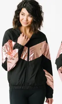 Ziya Women's Active Pink Shine Block Seamless Jacket Windbreaker Size XL‎