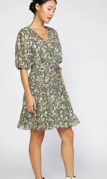 Current Air BAROQUE FLORAL WRAP DRESS | S NWT