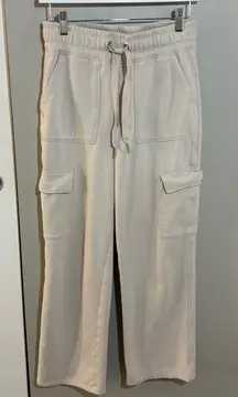 Calvin Klein Beige Fleece Sweatpants with Pockets