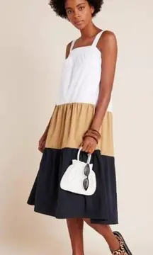 Anthropologie Ashleigh Colorblocked Midi Dress Size M