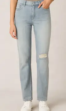 Wildfox Blue Slim Distressed Light Wash Jeans Straight Casual Denim NEW Size 31