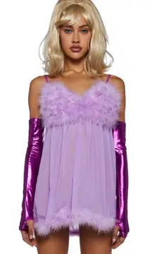 Dolls Kill Fembot Costume Halloween Purple