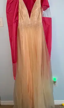 Peach Prom Dress