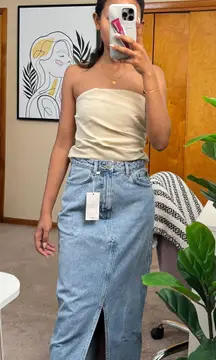 Maxi Denim Skirt