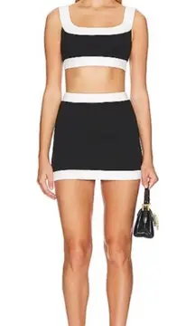 NEW MORE TO COME Jeyne Skirt Set in Black & White