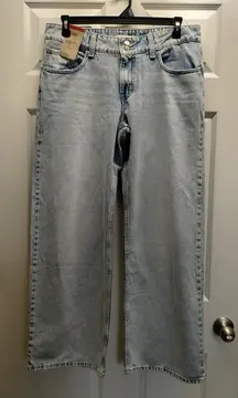 Levi's NWT Womens Size 32x32 Superlow Loose Light Wash Low-Rise Straight Jeans