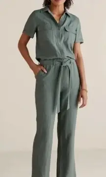 Soft Surroundings Green Getaway‎ Jumpsuit Size 18