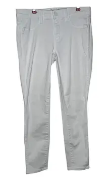 Paige Women's Pants‎ Verdugo Ankle Crop Skinny Mid-Rise Denim White Sz. 29