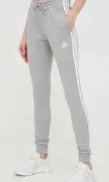 Adidas Essentials Classic Three Stripe Jogger Sweatpant Grey Size Small