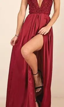 Wine Formal Dress